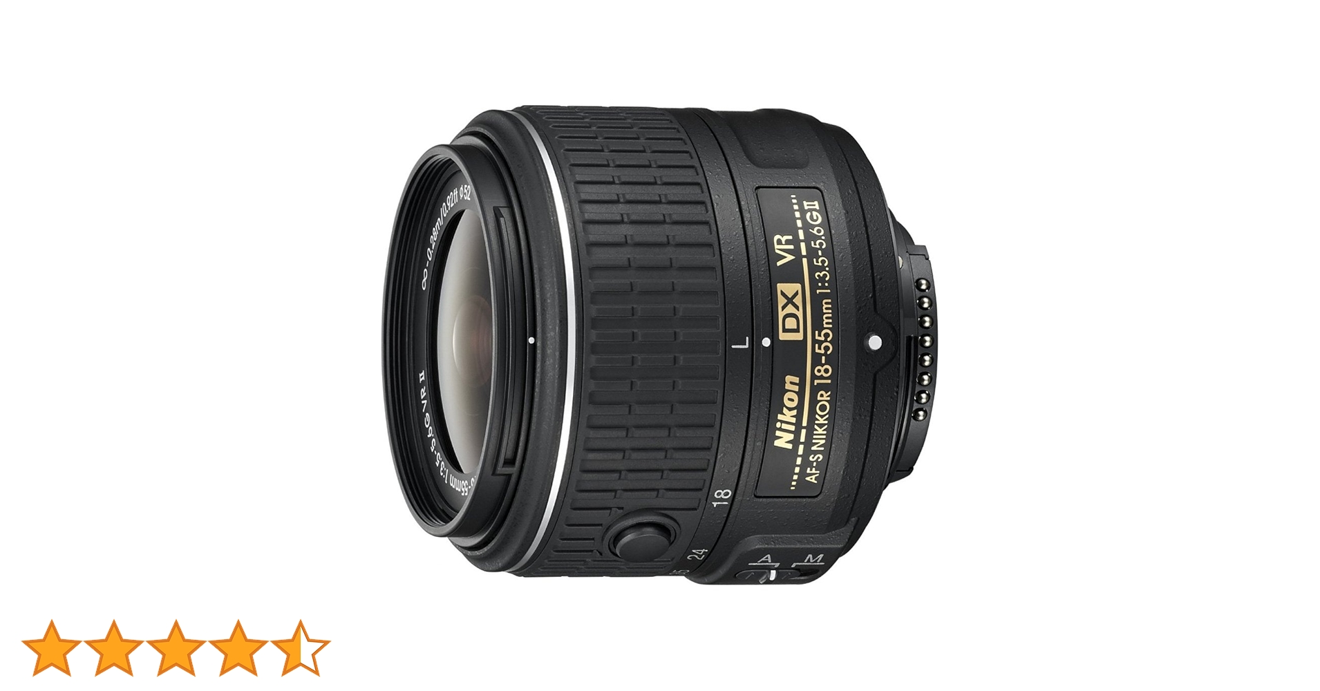 Nikon 18-55mm f/3.5-5.6G VR II AF-S DX NIKKOR Zoom Lens - White